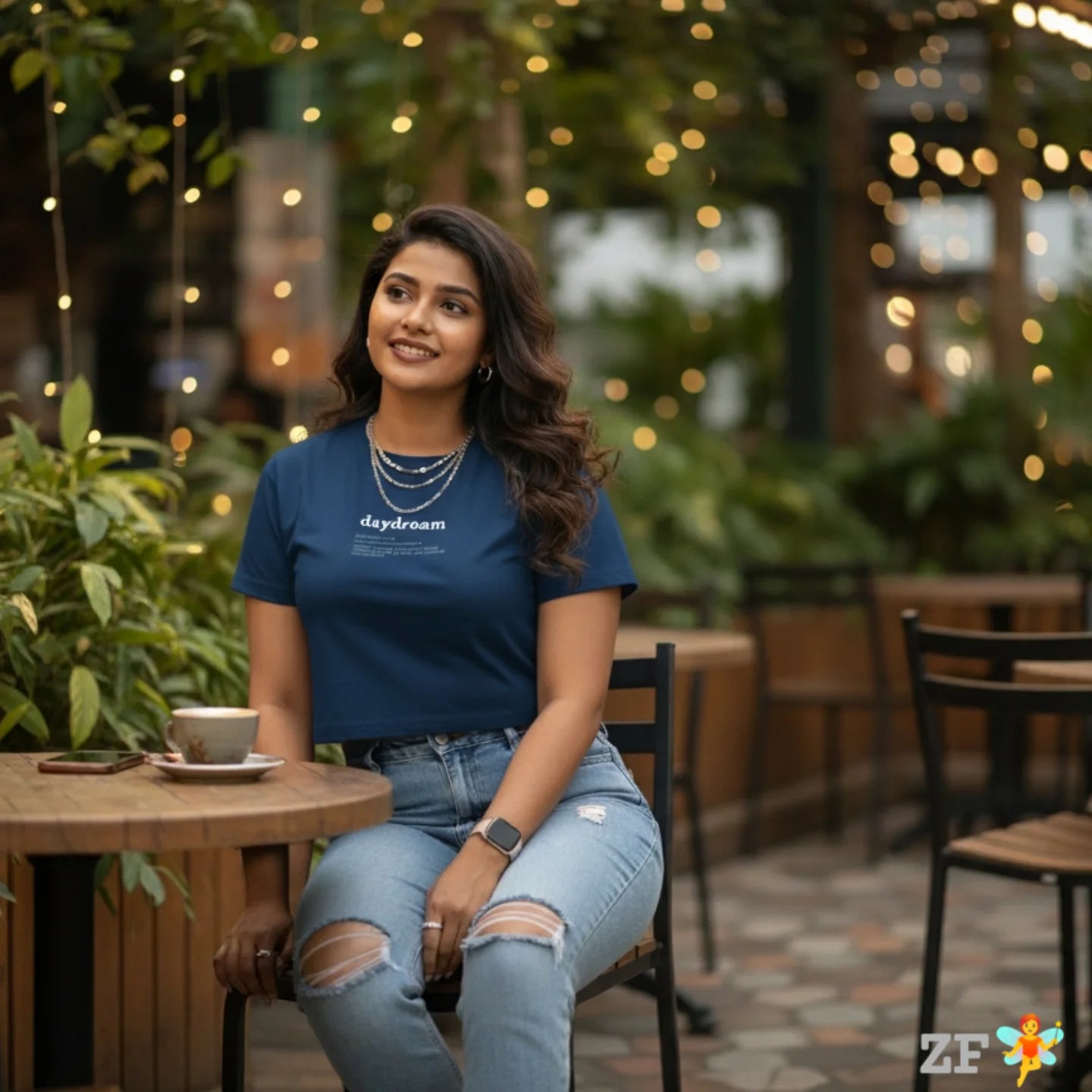 Crop Top - Navy blue